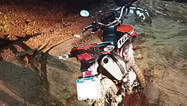Motocicleta furtada no Maranhão é recuperada pela Polícia Militar em Aguiarnópolis