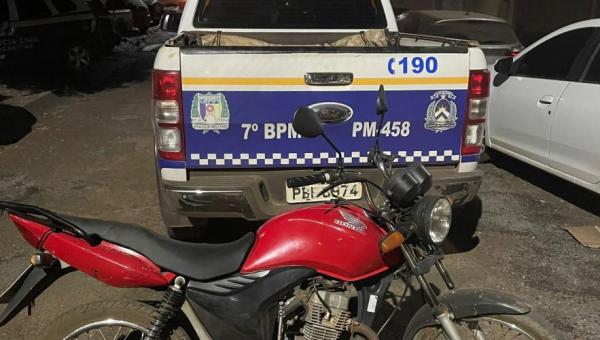 Motocicleta irregular adquirida em Presidente Kennedy é apreendida  em Tupiratins