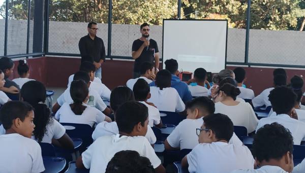 Naturatins leva palestra sobre o meio ambiente a alunos de escola pública de Gurupi