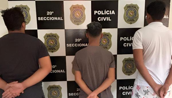 No Estado do Pará, Polícia Civil prende três indivíduos investigados por furto de veículo em Augustinópolis 