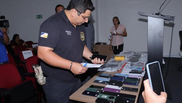 Operação Mobile: Polícia Civil do Tocantins restitui mais de 60 celulares recuperados e reforça combate ao crime na Capital