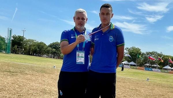 Paratleta tocantinense conquista medalha de prata nos Jogos Sulamericanos Escolares, no Paraguai