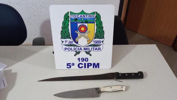 Polícia apreende duas armas em frente a escola em Tocantinópolis 