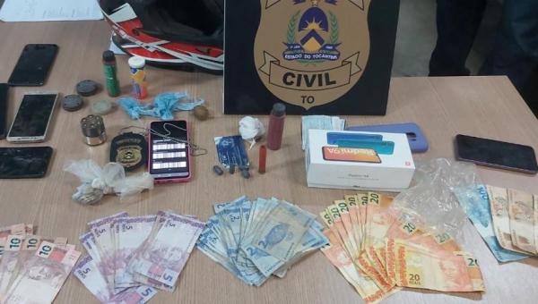 Polícia Civil captura investigado por roubos e tráfico de drogas em Araguaína, Colinas  e Nova Olinda
