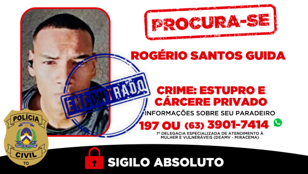 Polícia Civil cumpre mandado de prisão contra investigado por estupro e cárcere privado em Miracema