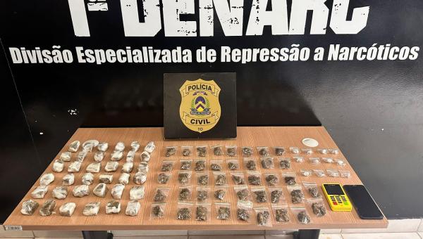 Polícia Civil desarticula esquema de delivery de drogas e prende suspeito em flagrante na Capital