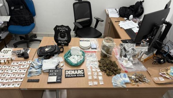 Polícia Civil do Tocantins prende oito pessoas em operação contra o tráfico de drogas em Araguaína