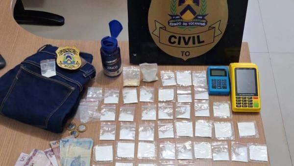 Polícia Civil prende casal suspeito de praticar tráfico de drogas em Araguaína