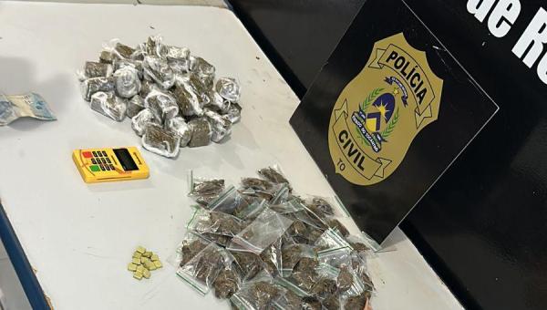 Polícia Civil prende motorista de aplicativo que usava o carro para fazer entrega de drogas em Palmas