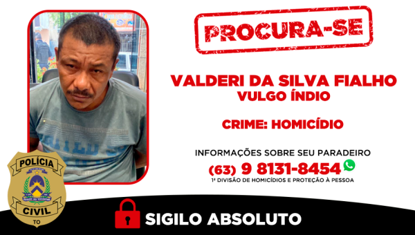 Polícia Civil procura homem investigado por homicídio ocorrido em 2023 na Capital