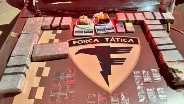 Polícia Militar apreende mais de 10 kg de drogas e prende traficante em operação na cidade de Gurupi