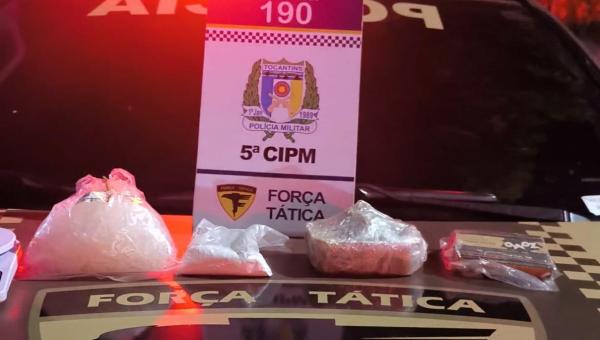 Polícia Militar apreende quase meio quilo de substância análoga ao crack e mais porção análoga à cocaína em galpão abandonado em Tocantinópolis