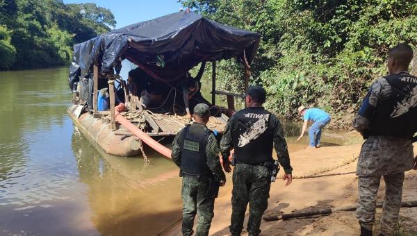 Polícia Militar desarticula garimpo ilegal no Rio Manuel Alves durante Operação “São José D’Ouro”