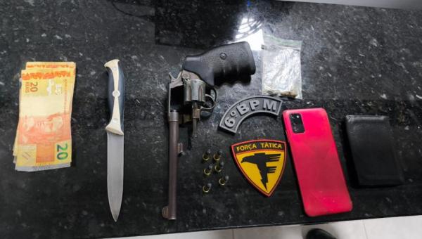 Polícia Militar do Estado do Tocantins apreende arma de fogo e detém dois indivíduos em Palmas