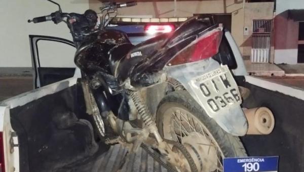 Polícia Militar do Tocantins recupera motocicleta furtada em Araguatins