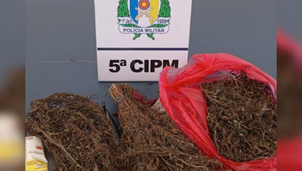 Polícia Militar prende homem e apreende adolescente por tráfico de drogas em Tocantinópolis