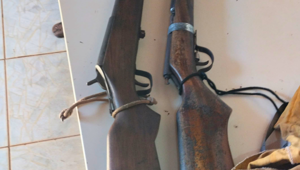 Polícia Militar prende homem por posse irregular de armas após disparo contra animal em Luzinópolis