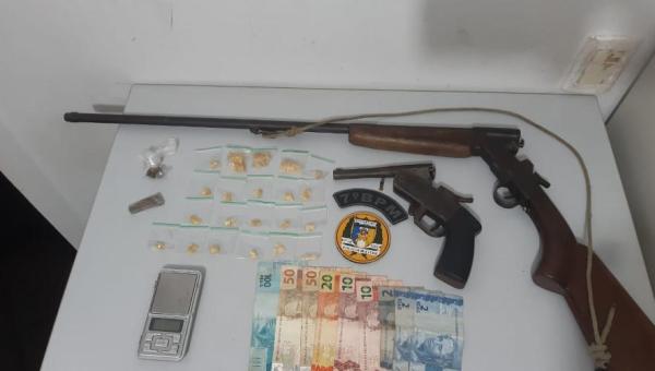 Polícia Militar prende homem por tráfico de drogas em Presidente Kennedy