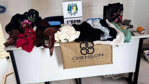 Polícia Militar prende suspeito de furto e recupera produtos em Palmas