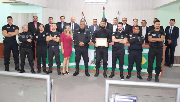 Polícia Penal recebe homenagem na Câmara de Vereadores de Araguatins pelos serviços prestados à sociedade