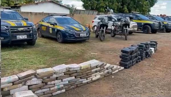 Polícia Rodoviária Federal apreende mais de 300 kg de maconha em caminhão