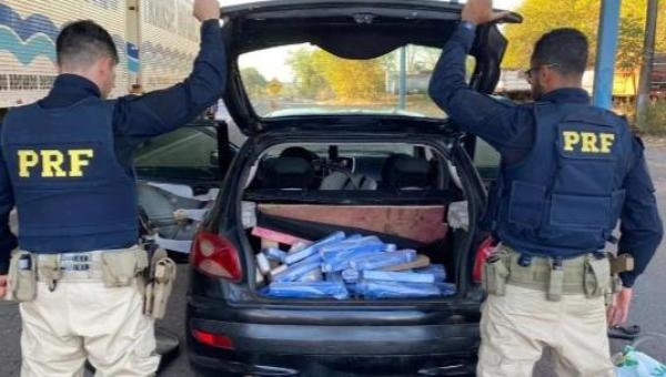 Polícia Rodoviaria Federal apreende mais de 60 quilos de drogas em Guaraí 