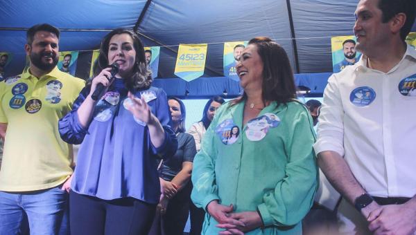 Prefeita de Palmas, Cinthia, declara apoio à reeleição da senadora Kátia