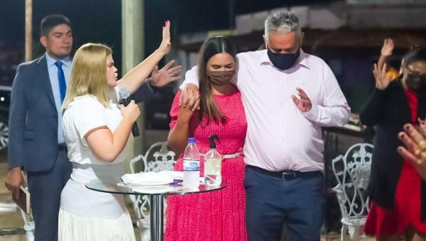 Prefeito Paulo Antônio Pedreira participa de culto em Ação de Graças em Arapoema