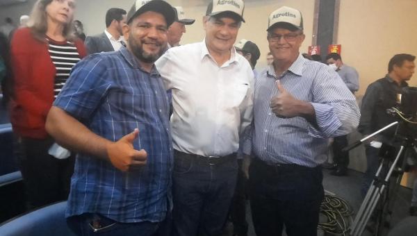 Prefeito Valdemar Nepomoceno e Secretário Rodrigo Balbino participam de lançamento da Agrotins em Palmas