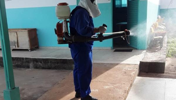Prefeitura de Ananás realiza sanitização das escolas municipais