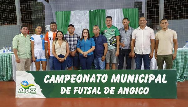 Prefeitura de Angico através da Secretaria de Esporte promove abertura da 10ª edição do Campeonato Municipal de Futsal