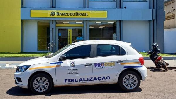 Procon Tocantins autua agência bancária de Tocantinópolis durante Operação Tempo Certo