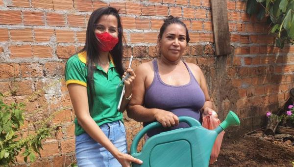 Projeto Horta Comunitária no Quintal executa nova etapa em Arapoema 