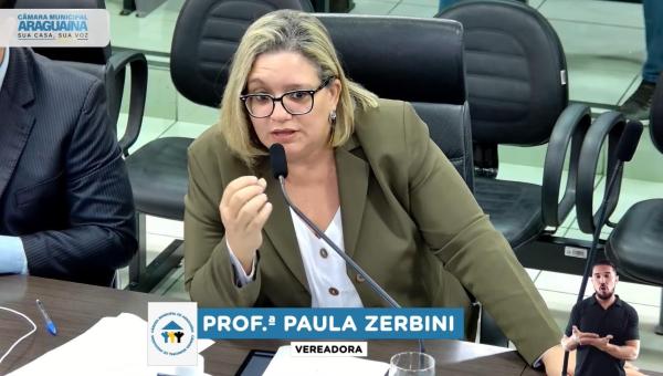 Proposta de autoria da Vereadora Professora Paula Zerbini homenageia o Secretário da Educação, Fábio Vaz, com título de Cidadão Araguainense