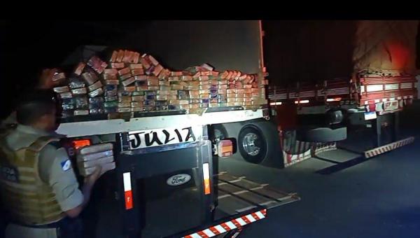 Quase 200kg de pasta base de cocaína são encontrados em caminhão em Araguatins 