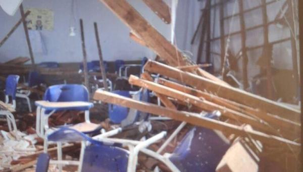 Queda de teto em escola de Colinas deixa alunos feridos; Secretaria de Educação assegura suporte e segurança