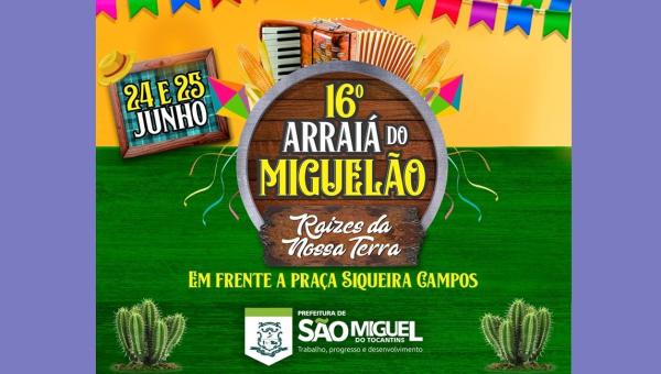 São Miguel do Tocantins realizará 16º Arraiá do Miguelão
