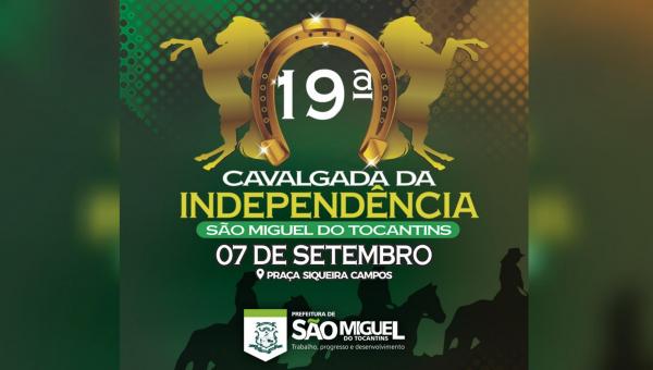 São Miguel do Tocantins realizará 19º Cavalgada da Independência
