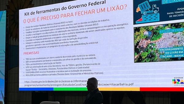 Secretário de Meio Ambiente de Xambioá participa de Seminário do TCE/TO sobre Gestão de Resíduos Sólidos