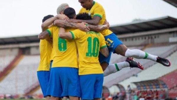Seleção olímpica vence Sérvia por 3 a 0 em último teste antes de Tóquio 2020