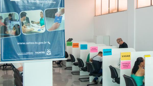 Sine Tocantins disponibiliza 957 vagas de emprego nesta segunda-feira, 4