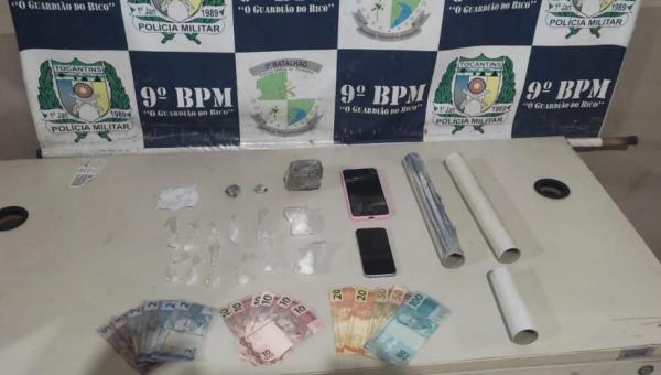 Três traficantes são presos e drogas apreendidas pela PM em Augustinópolis