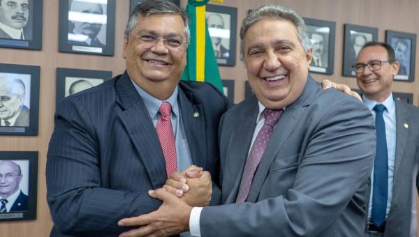 Vice-governador Laurez Moreira se reúne com ministro do STF, Luís Roberto Barroso, e ministro da Justiça, Flávio Dino