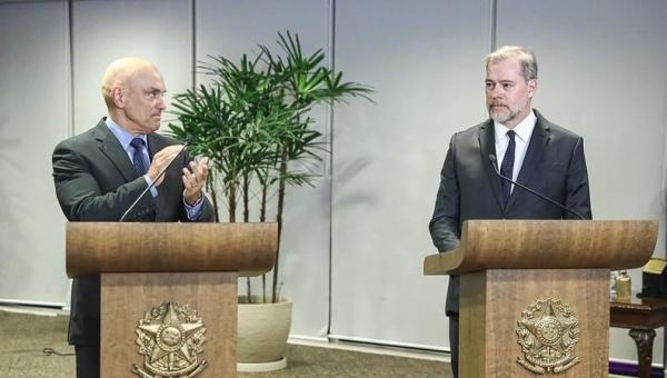 Vídeo em que Alexandre de Moraes empossa Dias Toffoli como Ministro substituto do TSE é viralizado por bolsonaristas  