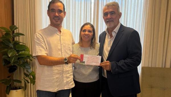Wesla Lima, filha de Aquiles da Areia se filia ao MDB em evento na Sede do Partido em Palmas