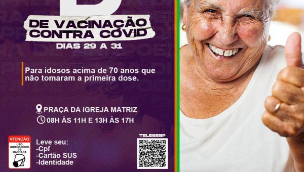 COVID-19: Arapoema começa a vacinar idosos a partir de 70 anos no município