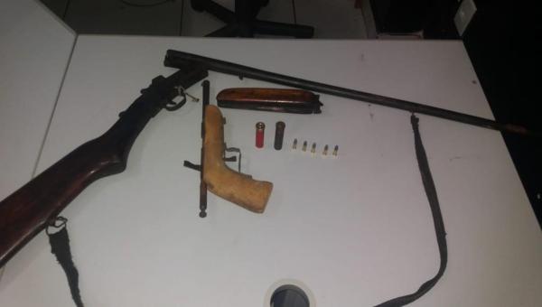 OPERAÇÃO BOAS FESTAS: Suspeito de homicídio é preso e armas são apreendidas durante operação policial