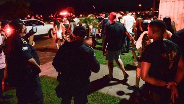 PALMAS: Festa clandestina com mais de 1 mil pessoas é interrompida por forças de segurança 