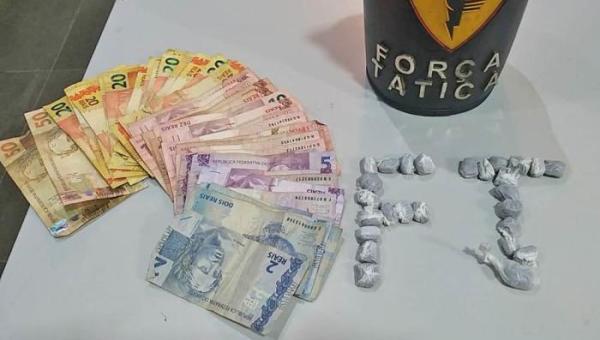 Polícia Militar prende suspeito de tráfico e apreende drogas em Dianópolis