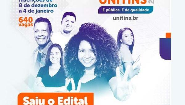 Prazo de inscrições para o Vestibular Unitins encerra nesta segunda-feira, 11